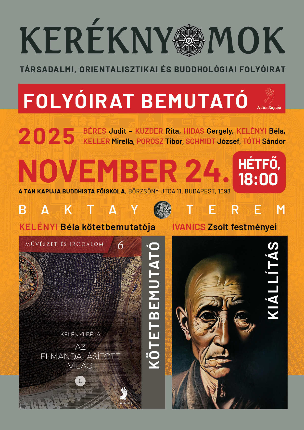 Keréknyomok folyóirat bemutató + könyvbemutató + kiállításmegnyitó